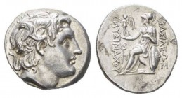 Kingdom of Thrace, Amphipolis Tetradrachm Circa 288-281, AR 30mm., 16.77g. Diademed head of deified Alexander r. with the horn of Ammon. Rev. ΒΑΣΙΛΕΩΣ...