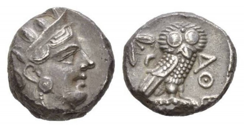 Attica, Athens Tetradrachm after 353, AR 21.5mm., 17.60g. Head of Athena r. with...