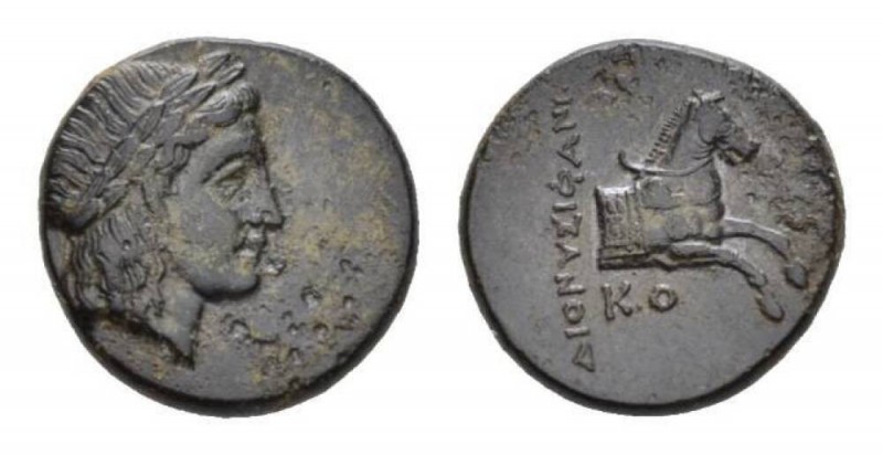 Ionia, Kolophon Bronze Circa 360-330, Æ 14mm., 2.35g. Dionysiphanes, magistrate....