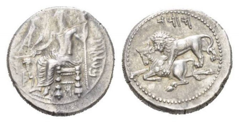 Cilicia, Mazaios, 361-334.Tarsos Stater Circa 361-344, AR 24.5mm., 10.70g. B’LTR...