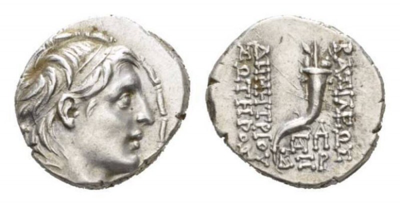 The Seleucid Kings, Demetrios I Soter, 162-150Antioch Drachm Circa 152-151, AR 1...