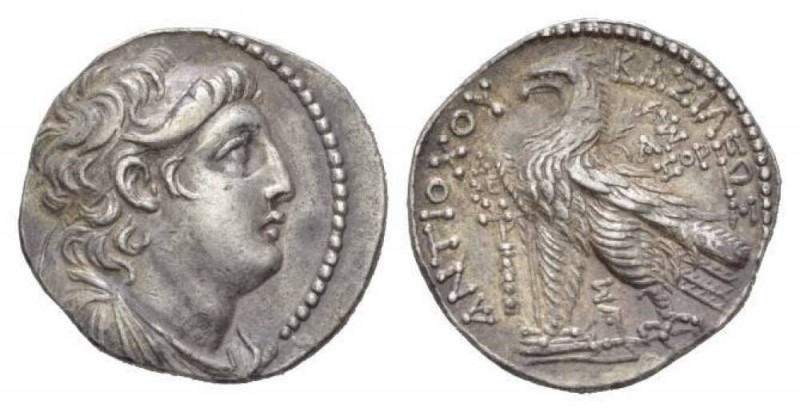 The Seleucid Kings, Antiochus VII Evergetes, 138-129 BC Tetradracm Circa 136-135...