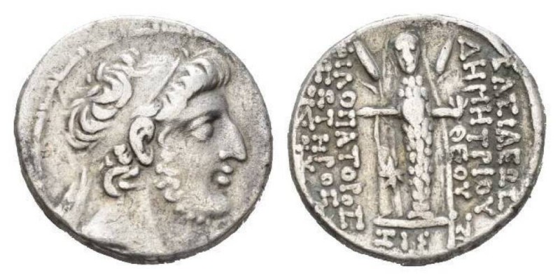 The Seleucid Kings, Demetrius III Eucaerus, 97-87 BCDamascus Tetradrachm Circa 9...