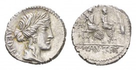 M. Fannius. L. Critonius Aed Pl. Denarius circa 86, AR 19.5mm., 3.99g. AED·PL Draped bust of Ceres r. Rev. Two male figures seated on bench side by si...