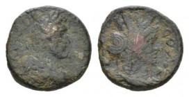 Antoninus Pius, 138-161 Bronze Aelia Capitolina (Jerusalem), Æ 22mm., 9.23g. Laureate, draped, and cuirassed bust r. Rev.Draped bust of Tyche of Aelia...