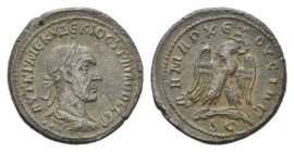 Trajan Decius, 249-251 Tetradrachm Seleucis and Pieria (Antioch) circa 249-251, AR 27mm., 11.25g. Radiate, draped, and cuirassed bust right, below, th...