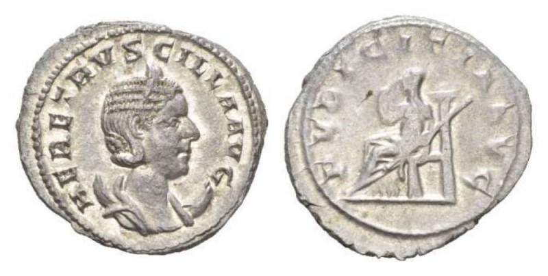 Herennia Etruscilla, wife of Trajan Decius Antoninianius circa 249-253, AR 23mm....