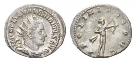 Valerian I, 253-260 Antoninianus circa 253, Æ 23mm., 3.07g. IMP C P LIC VALERIANVS P F AVG Laureate, draped and cuirassed bust right. Rev. APOLINI PRO...