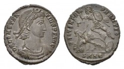 Constantius II, 337-361 Centennionalis Heraclea circa 351-352, Æ 22mm., 5.24g. D N CONSTAN-TIVS P F AVG Diademed, draped and cuirassed bust r. Rev. FE...