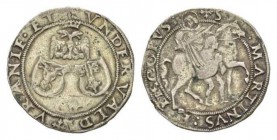 Bellinzona, Bernardino Morosini along with Uri and Unterwalden, 1506-1510. Cavallotto 1506-1510, AR 28mm., 3.64g. Eagle, and below two arms of the cit...