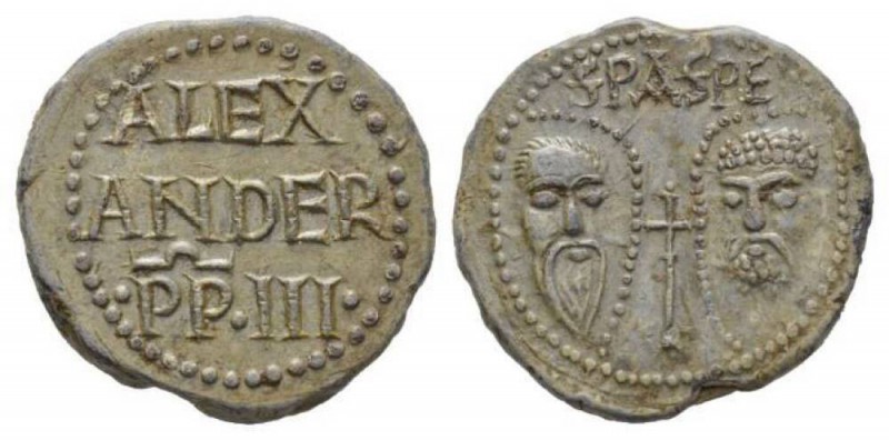 Roma, Alessandro III, 1154-1181 (Rolando Bandinelli da Siena) Bolla 1154-1181, Æ...
