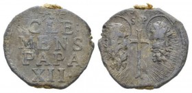 Roma, Clemente XII, 1730-1740 (Lorenzo Corsini, Firenze) Bolla 1730-1740, Æ 42mm., 53.48g. Serafini pag., 115, 542. PL Q, 4.

Green patina and Very ...