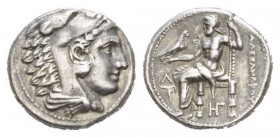 Kingdom of Macedon, Alexander III, 336 – 323 and posthumous issueAmphipolis Tetradrachm Amphipolis 314-310, AR 25.5mm., 17.04g. Head of Heracles r., w...