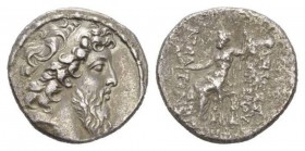 The Seleucid Kings, Demetrius II Nicator second reign, 129-125Damascus Tetradrachm 127-126, AR 28.5mm., 15.85g. Diademed head r. Rev. ΒΑΣΙΛΕΩΣ − ΔΗΜΗΤ...
