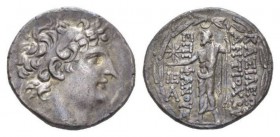 The Seleucid Kings, Antiochus VIII Epiphanes, 121-96 BCAntioch Tetradrachm 121-113, AR 28mm., 16.42g. Diademed head r. Rev. BAΣIΛEΩΣ ANTIOXOY EΠIΦANOV...