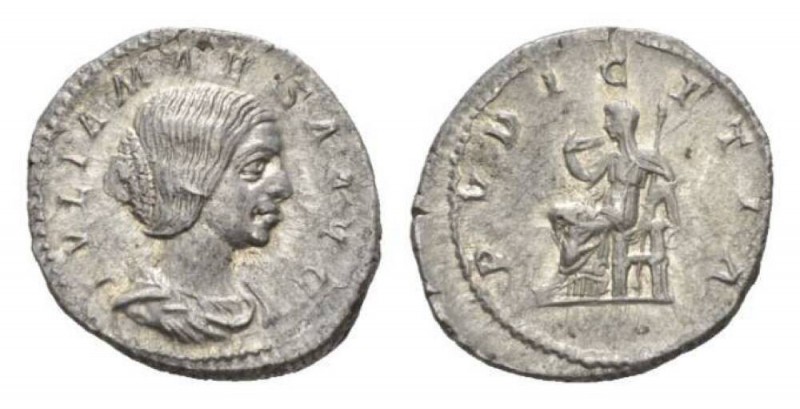 Julia Maesa, sister of Julia Domna and grandmother of Elagabalus Denarius 218-22...