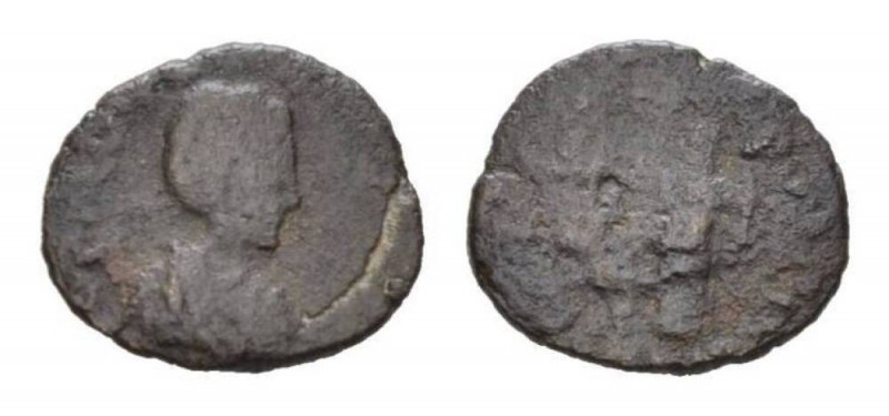 Galla Placidia, wife of Constantine III and mother of Valentinian III Æ4 Roma 42...