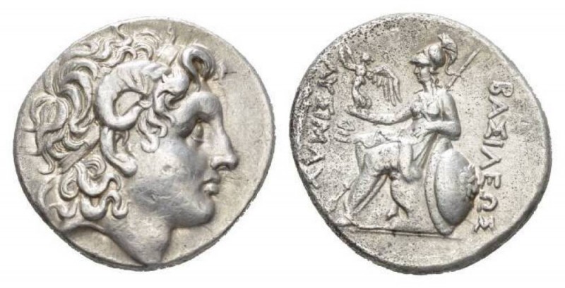 Kingdom of Thrace, Lysimachus, 305-281Lampsacus Tetradrachm 297-281, AR 29.5mm.,...