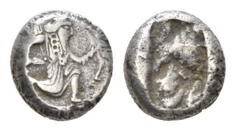 Persia (Achaemenidae), Darios I to Xerxes II, 485-420.Sardes Siglos 485-420, AR ...