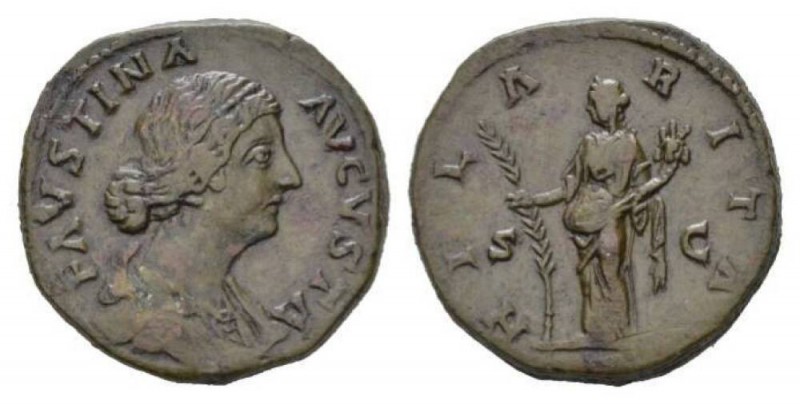 Faustina junior, daughter of Antoninus Pius and wife of Marcus Aurelius Sesterti...