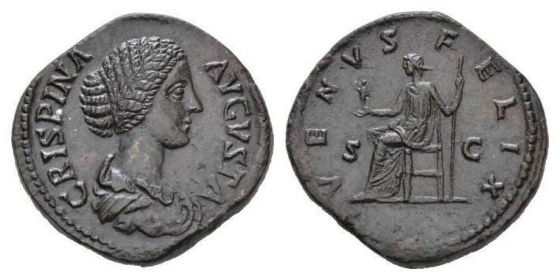 Crispina, wife of Commodus Sestertius 180-182, Æ 34mm., 25.61g. CRISPINA AVGVSTA...