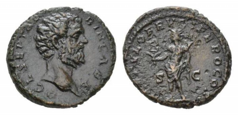 Clodius Albinus as Caesar, 193-195. As 194-195, Æ 26.5mm., 12.39g. Bare head r. ...