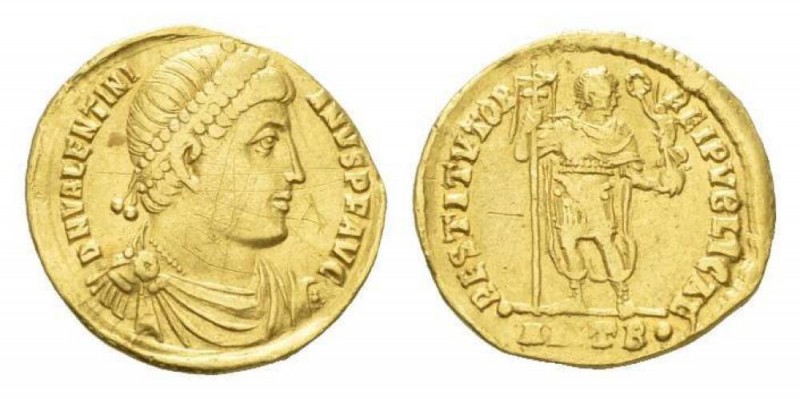 Valentinian I, 364-375 Solidus Antioch 366-367, AV 21.5mm., 4.20g. D N VALENTINI...