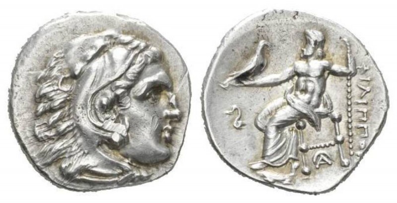 Kingdom of Macedon, Alexander III, 336 – 323Lampsakos (Mysia) Drachm 323-317, AR...