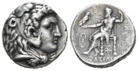 Kingdom of Macedon, Philip III Arridaeus, 323-317Babylon Tetradrachm 323-317, AR 25.5mm., 16.80g. Head of Herakles right, wearing lion skin r. Rev. ΦI...