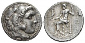 The Seleucid Kings, Seleucus I Nicator, 312- 281 BCBabylon Tetradrachm Seleucia on Tigris circa 300, AR 28mm., 17.10g. Head of Heracles r. wearing lio...