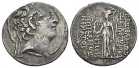 The Seleucid Kings, Seleucus VI Epiphanes Nicator, 96-94 BCSelecia on the Calycadnus Tetradrachm 96-94, AR 29mm., 15.51g. Diademed head r. Rev. Athena...