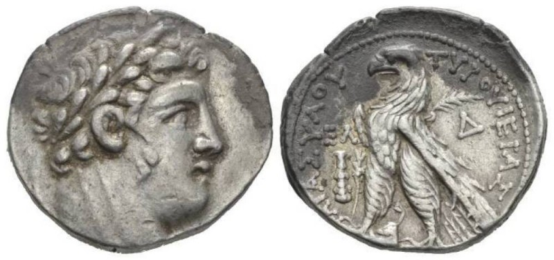 Phoenicia, Tyre Tetradrachm 92-91, AR 31.5mm., 14.41g. Laureate head of Melqart ...