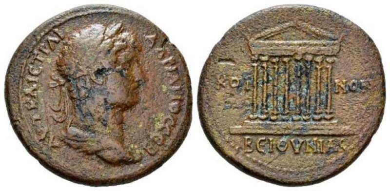 Bithynia, Koinon Hadrian, 117-138 Bronze 117-138, Æ 35.5mm., 22.97g. Laureate he...