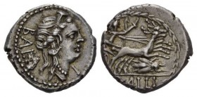 C. Allius Bala Denarius 92, AR 18.5mm., 3.92g. BALA Diademed female head r.; below chin, P. Rev. Diana in biga of stags r., with quiver over shoulder ...