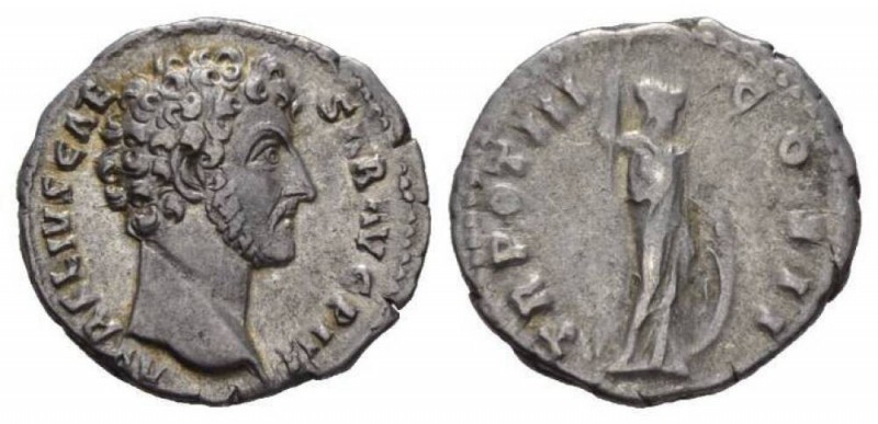 Marcus Aurelius as Caesar, 138-161 Denarius 148 - 149, AR 18.5mm., 3.02g. AVRELI...