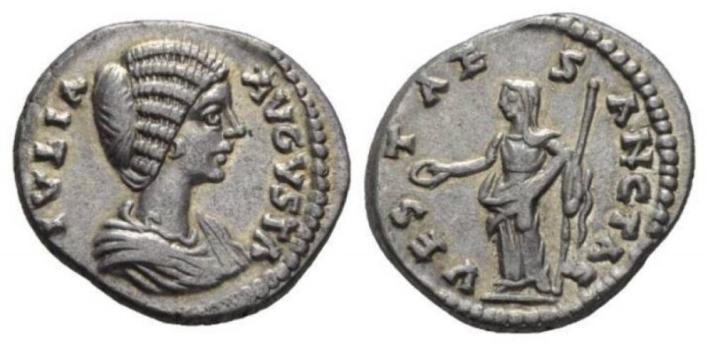 Julia Domna, wife of Septimius Severus Denarius circa 196 - 211, AR 19.5mm., 3.6...