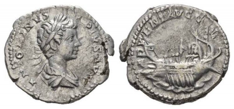 Caracalla, 198-217 Denarius 201-202, AR 20mm., 3.28g. ANTONINVS PIVS AVG Laureat...