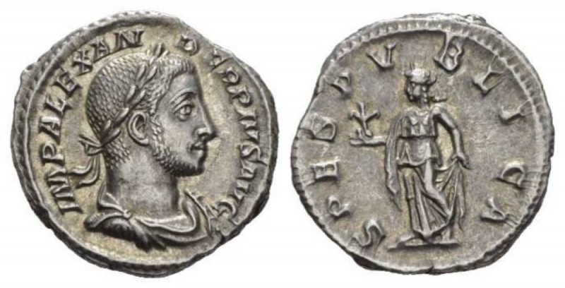 Severus Alexander, 222-235 Denarius 231-235, AR 19mm., 2.76g. IMP ALEXANDER PIVS...