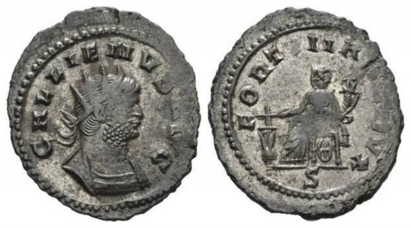 Gallienus, 253-268 Antoninianus Mediolanum 254-268, AR 21mm., 3.37g. GALLIENVS A...