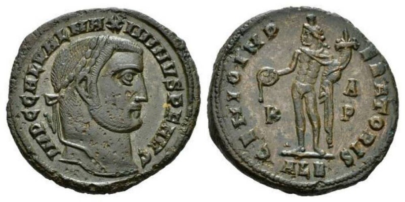 Galerius Maximianus, 305-311 Follis Alexandria 308-310, Æ 24mm., 6.64g. IMP C GA...