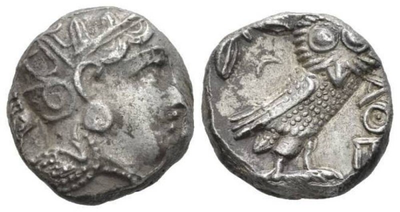 Attica, Athens Tetradrachm late 4th early 3rd century, AR 21.5mm., 17.14g. Head ...