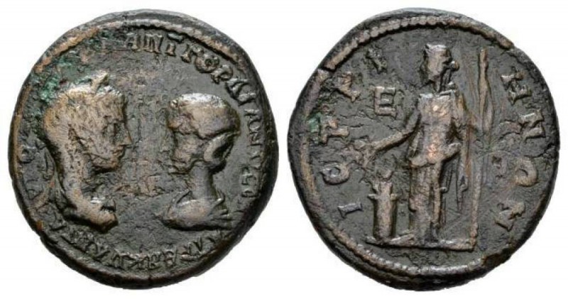 Moesia, Istros Gordian III, 238-244 Bronze 238-244, Æ 27mm., 14.61g. Confronted ...