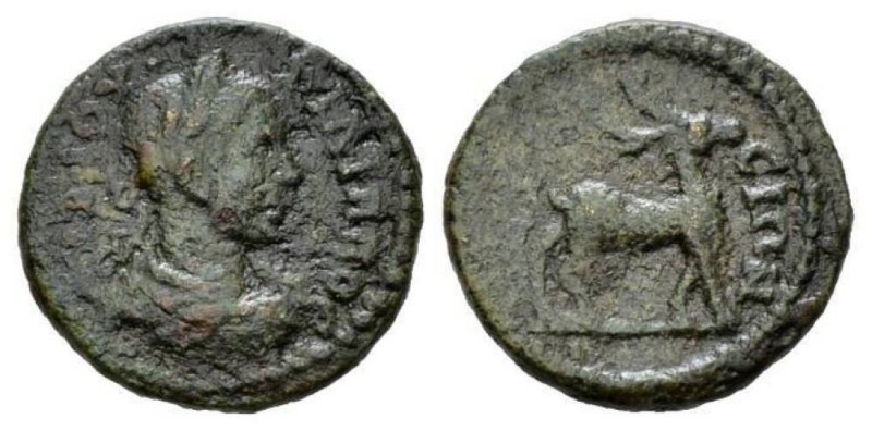 Ionia, Ephesus Philip I, 244-249 Bronze 244-249, Æ 17mm., 2.91g. Laureate bust r...