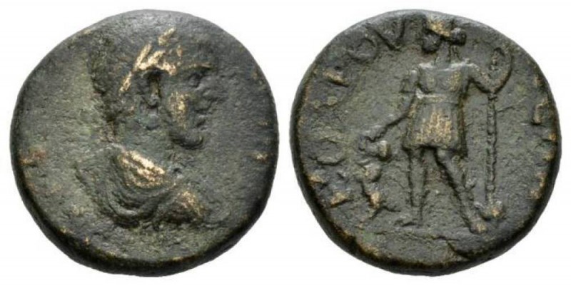 Pisidia, Codrula Commodus, 177-192 Bronze 177-192, Æ 22mm., 10.04g. Laurate, dra...