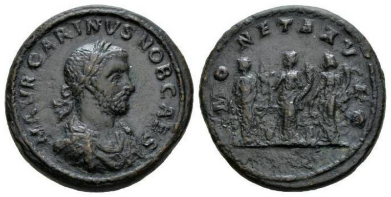 Carinus, 283-285 Medallion 283, Æ 30.5mm., 20.97g. IMP C M AVR CARINVS P F AVG L...