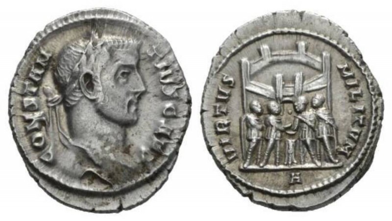 Constantius Chlorus caesar, 293 – 305 Argenteus Rome circa 295-297, AR 18mm., 3....