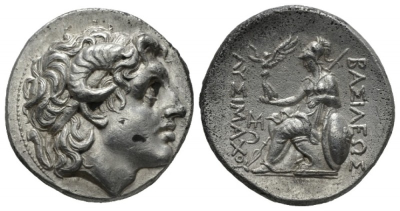 Kingdom of Thrace, Lysimachos, 323-281 Lampsakos Tetradrachm 297-281, AR 29mm., ...