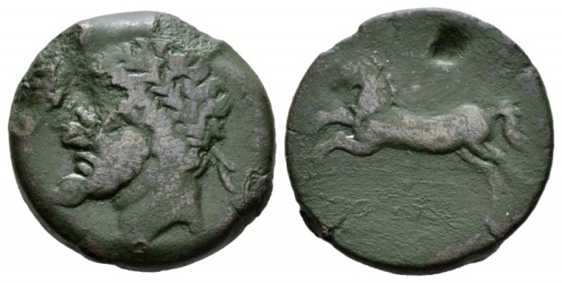 Numidia, Massinissa 203-148 or Micipsa, 148-118. Bronze 208-148, Æ 24mm., 15.04g...