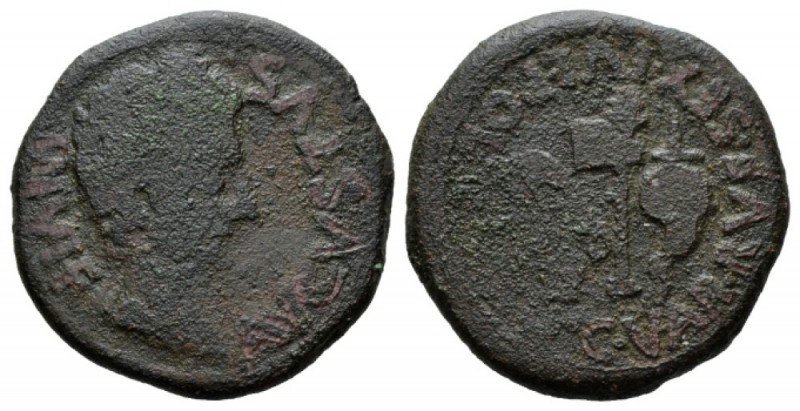Hispania, Carthago Nova Octavian as Augustus, 27 BC – 14 AD As 27 BC- 14 AD, Æ 2...