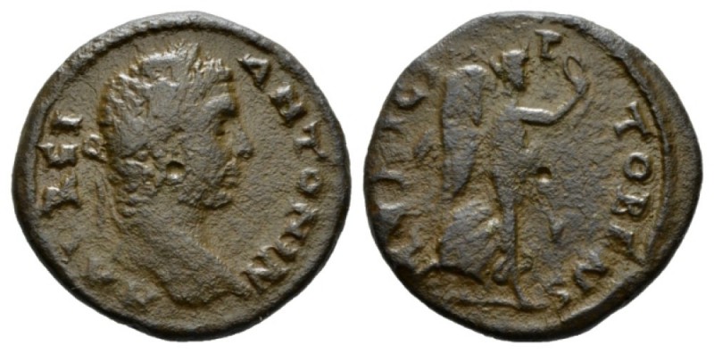 Macedonia, Stobi Caracalla, 198-217 Bronze 198-217, Æ 23mm., 5.88g. Laureate hea...